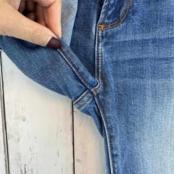 Driftwood Moonlight Blue Audrey High Rise Jeans Distressed Ripped Size 25 x 29 - Picture 5 of 16